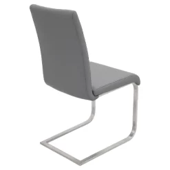 Set Of 2 Foster Contemporary Dining Chair Stainless Steel/Gray - LumiSource -Furniture Specialty Store GUEST 00983336 187d 407f adcc 8becd9a94aed