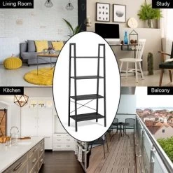 Tangkula 4-Tier Ladder Bookshelf Display Ladder Rack Free-Standing Plant -Furniture Specialty Store GUEST 00b95ab2 9386 4d02 ab2d 89a666ca27fd