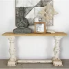 Vintage Wood Console Table White - Olivia & May