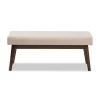 Elia Mid Century Modern Walnut Wood Fabric Button Tufted Bench - Baxton Studio -Furniture Specialty Store GUEST 0162ca81 1643 4008 9dde 1852682a82be