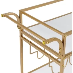 Honey-Can-Do 3 Tier Bar Cart Gold/White -Furniture Specialty Store GUEST 019ffa64 586c 4446 8ce1 22856f3320c6