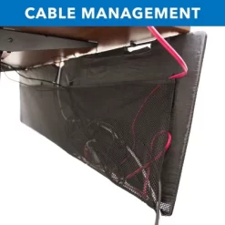 Mount-It! Under Desk Modesty Panel For Office Desks And Sit Stand Workstations | Mesh Organizer Pockets For Cables And Wires | 60 Inches Wide | Black -Furniture Specialty Store GUEST 01aba031 15a9 4ac8 9575 a6b3bcb59726
