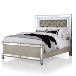 2pc La Mesa Bed And Chest Set Silver - HOMES: Inside + Out -Furniture Specialty Store GUEST 01b50b41 7176 4492 a16f e59b8737271b