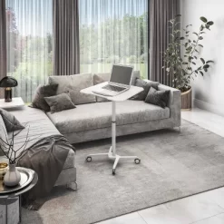 Sit To Stand Mobile Laptop Computer Stand With Height Adjustable White - Techni Mobili -Furniture Specialty Store GUEST 0211153e e68c 46a6 bc8b 8d7f98e57d72