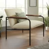 Boulevard Cafe Metal Accent Lounge Chair Ivory - Sauder -Furniture Specialty Store GUEST 03300538 4356 456a 921e 01bde55f5a1d