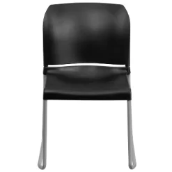 Emma And Oliver Home And Office Guest Chair Black Full Back Contoured Sled Base Stack Chair -Furniture Specialty Store GUEST 0345dea5 6013 4455 b895 37662a5e6ddc