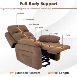 Costway Power Lift Recliner Chair Sofa For Elderly W/ Side Pocket & Remote Control GreyBrown 20 Costway Power Lift Recliner Chair Sofa For Elderly W/ Side Pocket & Remote Control GreyBrown -Furniture Specialty Store GUEST 03acb0a3 4e8e 433e a40d 7becf03e5d88