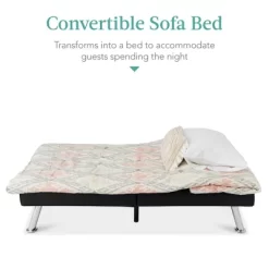 Best Choice Products Modern Faux Leather Convertible Futon Sofa W/ Removable Armrests, Metal Legs, 2 Cupholders 15 Best Choice Products Modern Faux Leather Convertible Futon Sofa W/ Removable Armrests, Metal Legs, 2 Cupholders -Furniture Specialty Store GUEST 0467b735 53ab 4e00 84cb fb1815067ef5