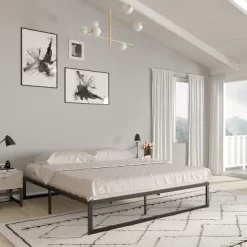 Merrick Lane 14 Inch Steel Bed Frame With Steel Slat Support For Any Mattress (No Box Spring Required) -Furniture Specialty Store GUEST 04b937c1 32bf 4187 9164 4223b5d99aae