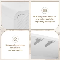 Minimalist Style 60" Sideboard With 4 Doors And Rebound Device For Living Room And Entryway-ModernLuxe -Furniture Specialty Store GUEST 0538cf31 4041 4743 80d0 283f48d5bad1