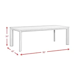 Cosmo Dining Table Gray - Picket House Furnishings -Furniture Specialty Store GUEST 05873252 316e 46d3 8042 38dff46061ee