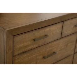 6pc Aurora Mid-Century Brown Bedroom Set With Upholstered Bed - Abbyson Living -Furniture Specialty Store GUEST 0660f6f2 bb46 45d0 8820 0c563257b1aa