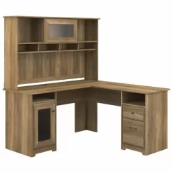Cabot 60W L Shaped Computer Desk With Hutch - Bush Furniture 33 Cabot 60W L Shaped Computer Desk With Hutch - Bush Furniture -Furniture Specialty Store GUEST 0662d735 8b83 4ea7 a246 f00208867795