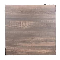 Amargosa Storage Metal Side Table Black/Dark Walnut - HOMES: Inside + Out -Furniture Specialty Store GUEST 068c9720 2d50 4f50 b5fc 8c6db0edefa0