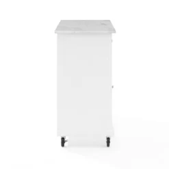 Avery Kitchen Island/Cart Distressed White/White Marble - Crosley -Furniture Specialty Store GUEST 06ab723d 650e 43c9 8813 a3b32d4123b3