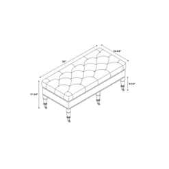 50" Isabelle Bench - Linon -Furniture Specialty Store GUEST 06dba186 5b5a 4f88 a892 b3d11ecf3e31