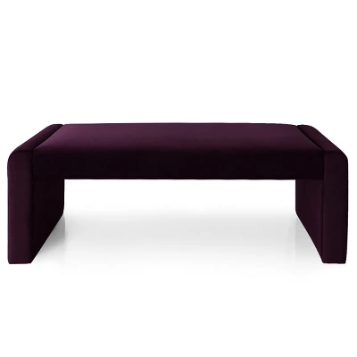 Kaia 47" Velvet Waterfall Upholstered Bench-The Pop Maison 3 Kaia 47" Velvet Waterfall Upholstered Bench-The Pop Maison