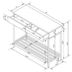 Loring Console Table Vintage Oak - Threshold™ -Furniture Specialty Store GUEST 075b98e6 c284 4a77 b0d1 c62136fa3cfb