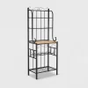 Praha Bakers Rack Black - Boraam -Furniture Specialty Store GUEST 07fc153d 0ba8 4f30 aabe 2281ee83b601