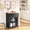 Windham Wood Top Kitchen Cart - Black - Threshold™ -Furniture Specialty Store GUEST 08ca94bf 2c90 4904 b6d6 f0b6e68ff353