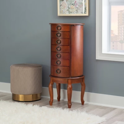 Raine Jewelry Armoire Cherry - Powell Company 3 Raine Jewelry Armoire Cherry - Powell Company