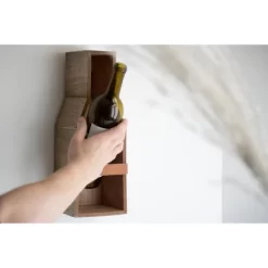 Single Bottle Rustic White Wood Wall Mount Wine Rack - Foreside Home & Garden -Furniture Specialty Store GUEST 090693d7 3861 4f4f b7e8 ef6a9e681ee9