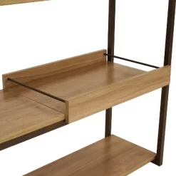 Sunnydaze Decor Sunnydaze Industrial-Style, 3-Shelf Sofa Table With Removable Serving Tray - Brown - 28.25 In -Furniture Specialty Store GUEST 097df698 c600 40a4 b2b9 03e4059588d3