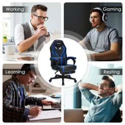Costway Massage Gaming Chair Racing Recliner Computer Desk Chair W/Footrest -Furniture Specialty Store GUEST 0989f2ca 5746 4e70 9345 b5d249f05589