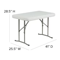 Emma And Oliver 3 Piece Portable Plastic Folding Bench And Table Set -Furniture Specialty Store GUEST 099bf028 73fd 4fcc b7ca 8524b07d08b2