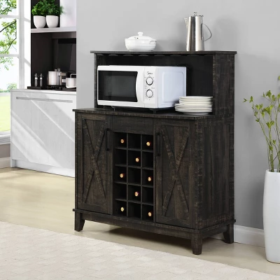 Wine Bar Cabinet - Home Source 6 Wine Bar Cabinet - Home Source - Image 4