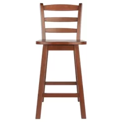 Scalera Ladder Back Swivel Seat Barstool Walnut - Winsome -Furniture Specialty Store GUEST 0a5ee79a d291 452f 8dc3 01cf03d4fa10
