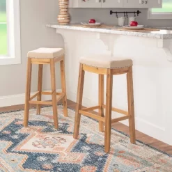 Claridge Rustic Backless Barstool - Linon -Furniture Specialty Store GUEST 0af0ffa6 aec1 4d4c 92a4 02b90e86f2cd