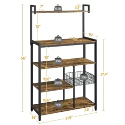 Yaheetech Utility Kitchen Storage Rack With 4 Shelves -Furniture Specialty Store GUEST 0b3cfdc0 467a 44ea 93e3 99e5e53ac7c6