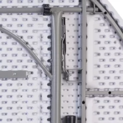 Emma And Oliver 5.89-Foot Round Bi-Fold Granite White Plastic Banquet Folding Table With Handle -Furniture Specialty Store GUEST 0ba8b7ad 6a6e 4729 b3ba 3d06d527cca7