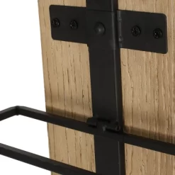 Toston Modern Industrial 8 Bottle Wall Mounted Wine Rack Natural/Black - Christopher Knight Home -Furniture Specialty Store GUEST 0bc3b048 7afb 4e03 b16e 31a5bde2f596