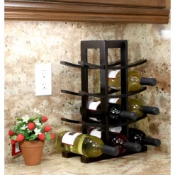 Oceanstar 12-Bottle Dark Espresso Wine Rack -Furniture Specialty Store GUEST 0befdd0d a9b8 41ff a855 c32accea2f37