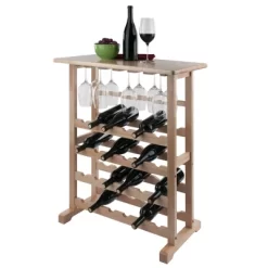 24-Bottle Wine Rack Wood/Beechwood - Winsome -Furniture Specialty Store GUEST 0c963ad5 e399 491b a9b3 c5927a528229