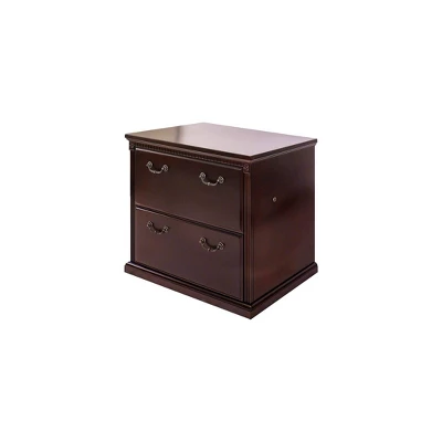 Huntington Club Two Drawer File Cabinet Cherry - Martin Furniture 9 Huntington Club Two Drawer File Cabinet Cherry - Martin Furniture - Image 7