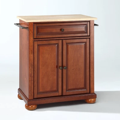 Alexandria Wood Top Portable Kitchen Island/Cart - Crosley 10 Alexandria Wood Top Portable Kitchen Island/Cart - Crosley - Image 8