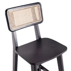 Versailles Wood Counter Height Barstool Black/Natural - Manhattan Comfort -Furniture Specialty Store GUEST 0d686896 18e7 443a bfad be5cae1dfa48