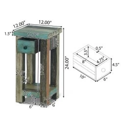 Meader Boho Handmade Distressed Mango Wood End Table - Christopher Knight Home -Furniture Specialty Store GUEST 0e14e688 c618 419f 9489 c565a0ea78de