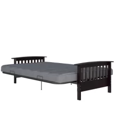 Full Brixen Wood Arm Metal Futon Frame With 6" Mattress - Room & Joy -Furniture Specialty Store GUEST 0e9ab4ee edd0 45cf b6b2 e7516c67346b