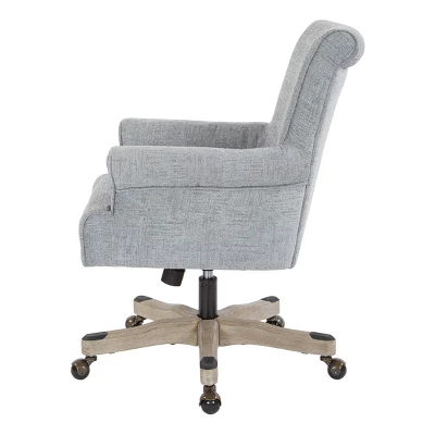 Megan Office Chair With Gray Wash Wood - OSP Home Furnishings 4 Megan Office Chair With Gray Wash Wood - OSP Home Furnishings - Image 2