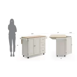 Dolly Madison Kitchen Cart With Wood Top - Home Styles -Furniture Specialty Store GUEST 0f90800d 3d41 484f 8c2a c2bf7c5333bc