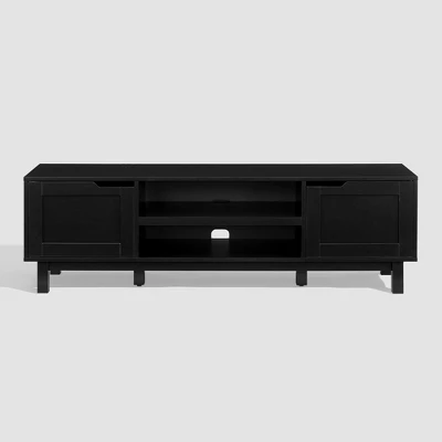 Modern Transitional 2 Door Storage TV Stand For TVs Up To 65" - Saracina Home 13 Modern Transitional 2 Door Storage TV Stand For TVs Up To 65" - Saracina Home - Image 11