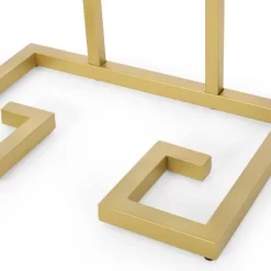 Hickson Modern Glam C Shaped End Table Gold - Christopher Knight Home -Furniture Specialty Store GUEST 0ff321ed fc4f 4627 9a3e b6cd07689976