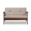 Bianca Mid-Modern Walnut Wood Fabric Tufted 2 Seater Loveseat Light Gray - Baxton Studio 2 Bianca Mid-Modern Walnut Wood Fabric Tufted 2 Seater Loveseat Light Gray - Baxton Studio -Furniture Specialty Store GUEST 105dc042 d015 4a92 92a3 4d29d4770bc6