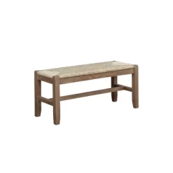 40" Davenport Wood Bench Light Amber - Alaterre Furniture -Furniture Specialty Store GUEST 10a78e0b 0f25 4707 9e17 1a093d90c058