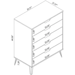 Rockefeller 5 Drawer And 3 Drawer Dresser Set - Manhattan Comfort -Furniture Specialty Store GUEST 10c1846e 7a32 4e48 b638 3c3c2eb5aa88