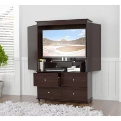 70.9" Video Combo Armoire Espresso - Inval -Furniture Specialty Store GUEST 11a85510 47cf 45f3 b764 5caa24dd21a3